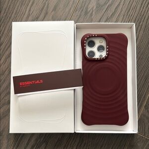 CASETiFY Ripple Case - Dark Cherry (Online Exclusive) iPhone 16promax Case